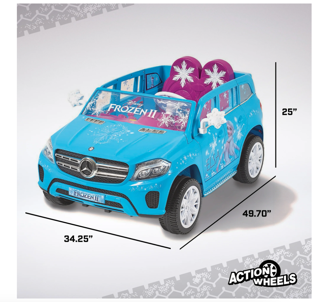 12V Disney's Frozen Mercedes GLS-320 Powered Ride-on for Girls Ages 3+, up to 5 MPH