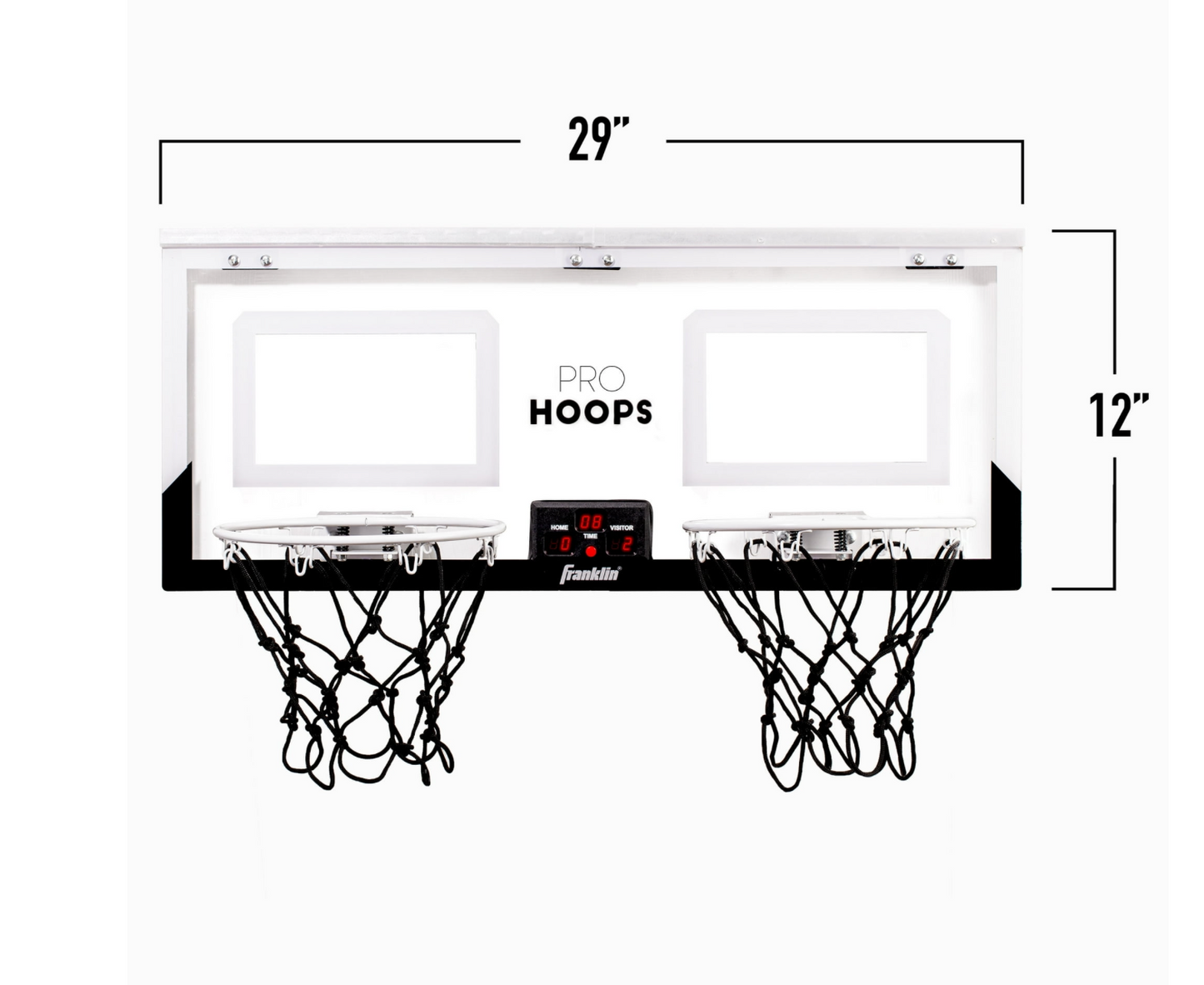 Franklin Sports 2 Player Over the Door Mini Basketball Hoop