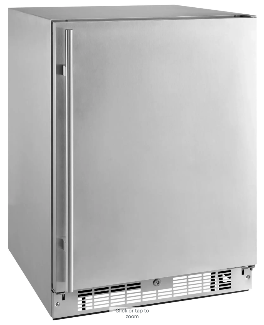 Insignia 5.4 Cu. Ft. Indoor/Outdoor Mini Fridge - Stainless Steel  NS-OCF55SS2